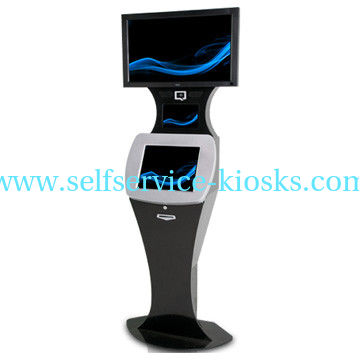 22 Inch Multi-media Free Standing Kiosk with Fingerprint Reader